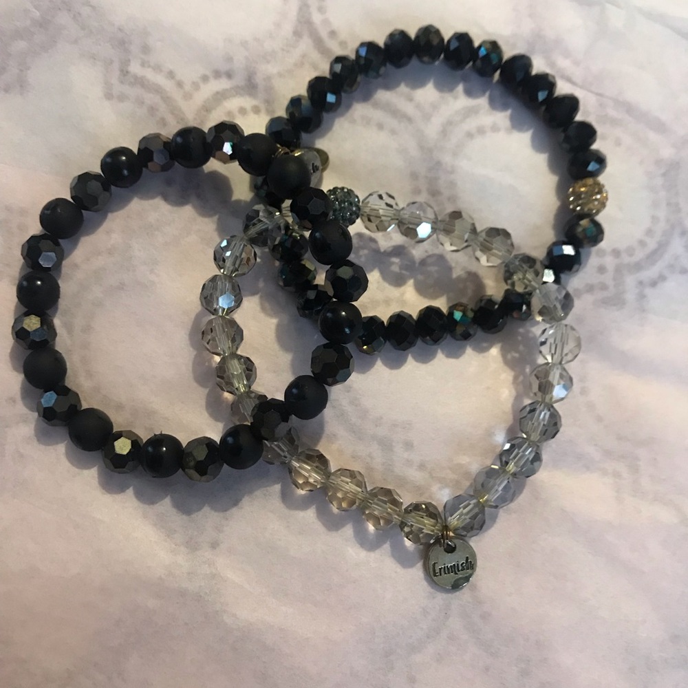 Erimish Bracelets 6, black , gray , blue